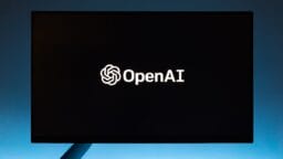 the open ai logo is displayed on a computer screen