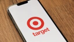 a cell phone with the target logo on it