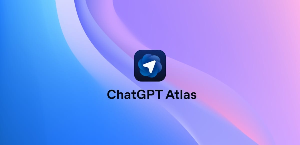 Chatgpt atlas app icon on abstract background