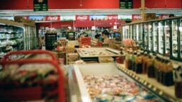 a grocery store filled with lots of food