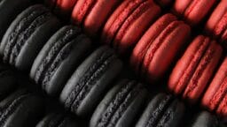 pile of red and black sausage