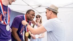 A group of men standing next to each other