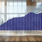 Bar graph showing Apple’s revenue TTM growth from 2010 to 2018, with a 17 increase over the past seven quarters.
