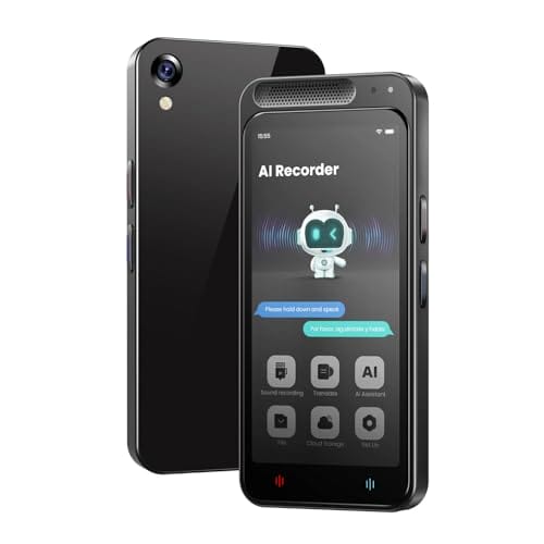 Forced to wrong size: 250x250, natural is 500x500! AI Voice Recorder, Digital Voice Recorder with Transcription & Summarize & Translation, 80GB Voice to Text Meeting Recorder and Transcriber, Support 134 Languages, AI Recorder Device for Lectures