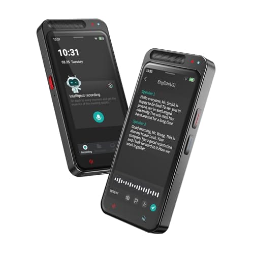 Forced to wrong size: 250x250, natural is 500x500! AI Voice Recorder with Playback, Digital Voice Recorder with AI Transcription, Summary, Translation, Full Touch Screen Recorder with 64GB, Audio Recorder Device for Meetings, Lectures, Interviews