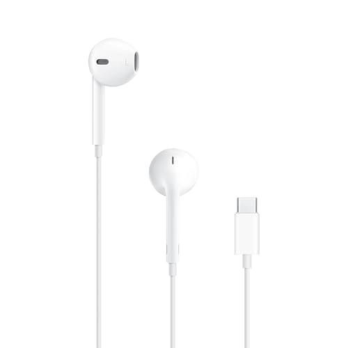 Forced to wrong size: 250x250, natural is 500x500! Apple EarPods Headphones with USB-C Plug, Wired Ear Buds with Built-in Remote to Control Music, Phone Calls, and Volume