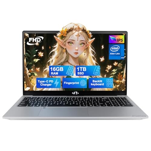 Forced to wrong size: 250x250, natural is 500x500! NIMO 15.6 IPS-FHD-Laptop, 16GB RAM 1TB SSD Intel Pentium Quad Core N100, Backlit Keyboard Fingerprint (Beat to i3-1115G4 Up to 3.4GHz) Computer for Student-Home WiFi 6 BT5.2 Win 11