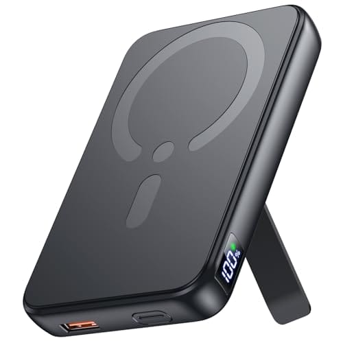 for Magsafe Portable Charger, 12000mAh Wireless Magnetic Power Bank with Stand and PD 20W Fast Charging, for Magsafe Battery Pack Compatible with iPhone 16/15/14/13/12 Series,Travel Camping Essential