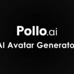 White text on a black background reads Pollo AI Avatar Video Generator.