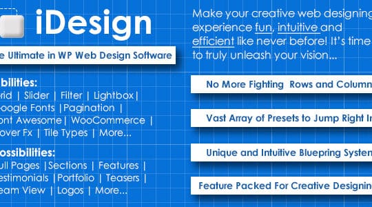 iDesign - The ultimate in WP web design software